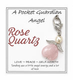 Pocket Guardian Angel - Rose Quartz