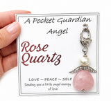 Pocket Guardian Angel - Rose Quartz