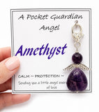 Pocket Guardian Angel - Amethyst