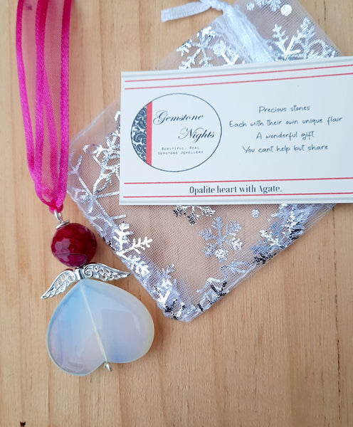 Opalite angel Pink